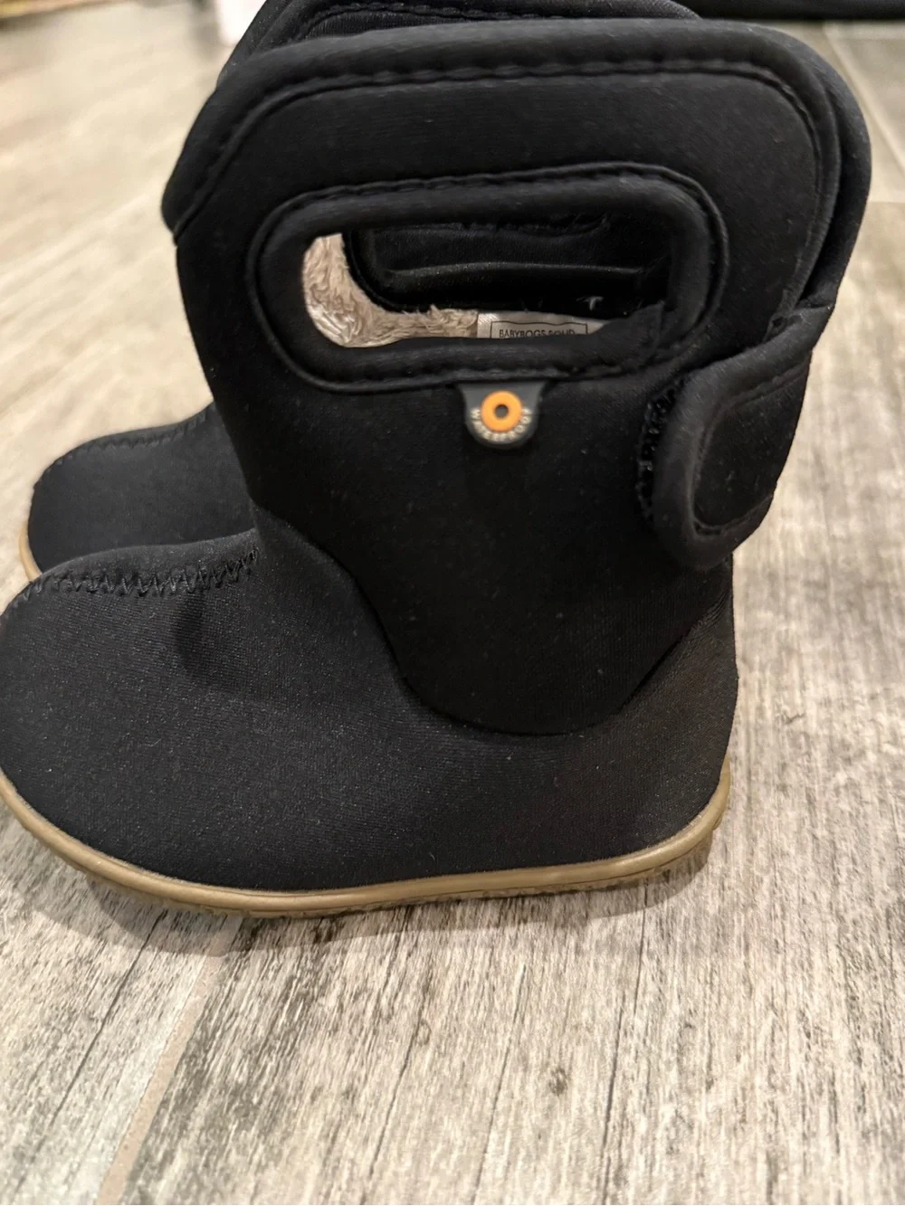 Bogs Baby Insulated Toddler Insulated Waterproof Black Pull-On Neoprene Boots